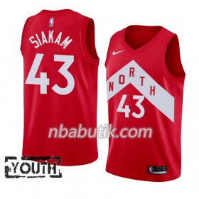 NBA Børn Trøje Toronto Raptors Pascal Siakam 43 2018-19 Nike Rød Swingman